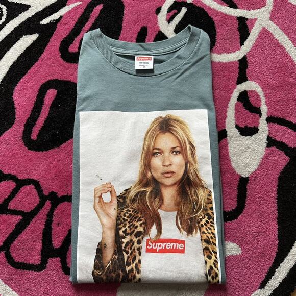 Supreme Kate Moss Photo Tee – White – Size M – Gently Used - Picture 1 of 8